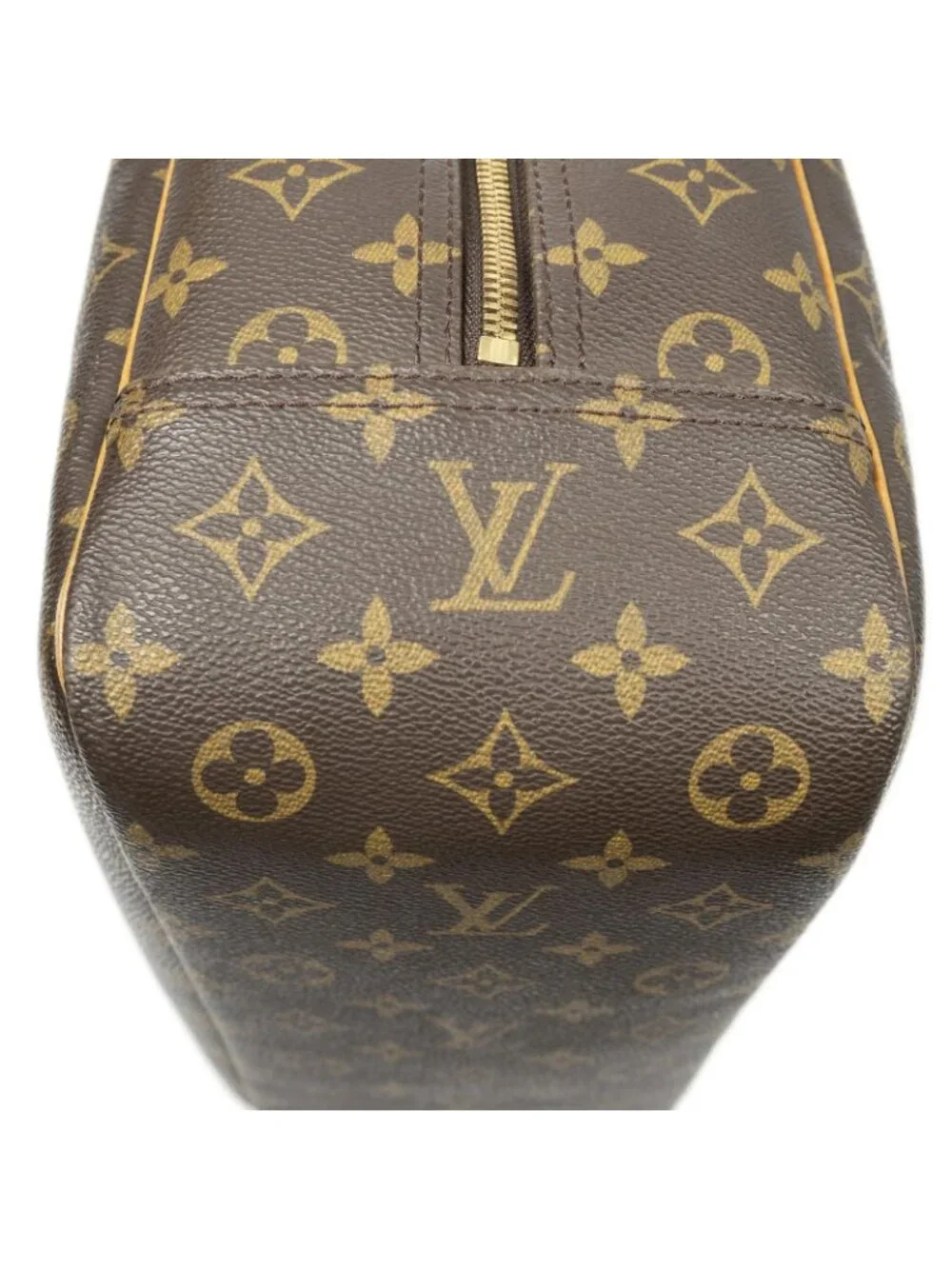 Louis Vuitton Deauville Brown Monogram Canvas Handbag